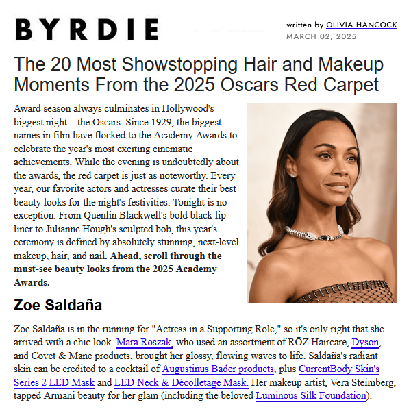 Covet & Mane in BYRDIE 