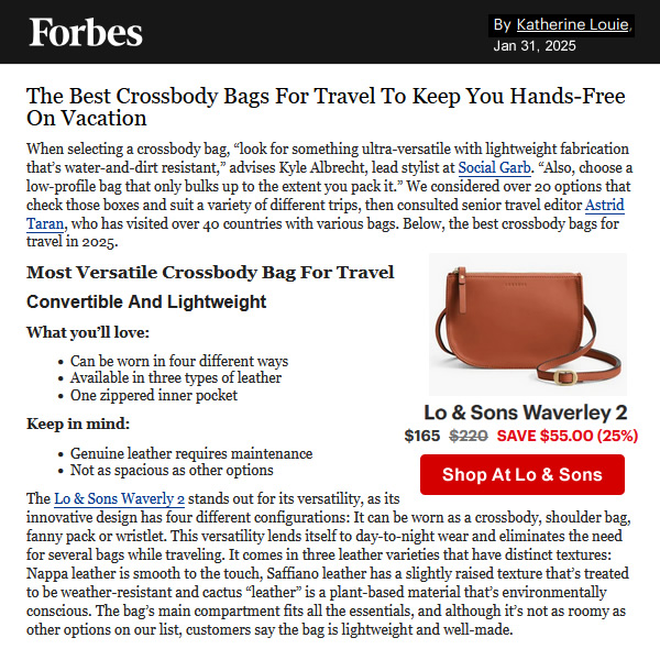 Lo & Sons in Forbes