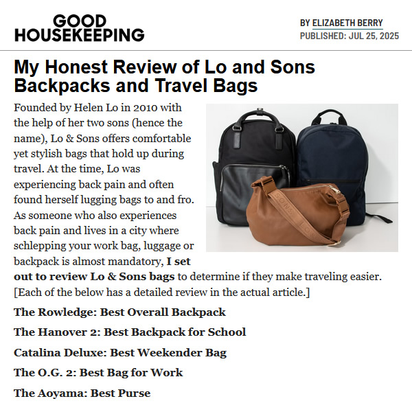 Lo & Sons Good Housekeeping